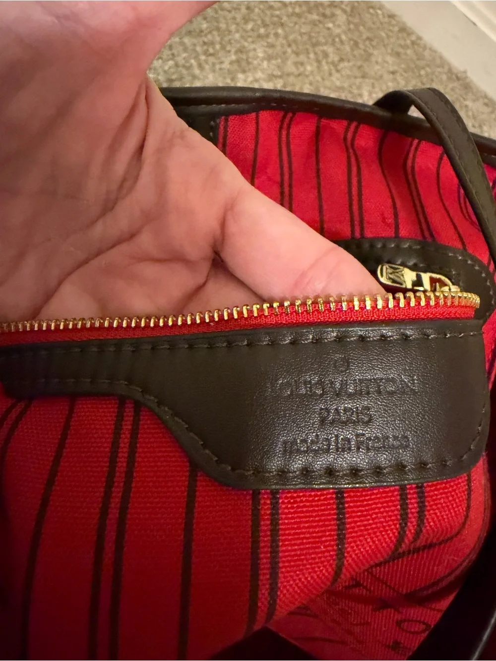 COPY - Louis Vuitton Brown Checkered Tote Bag